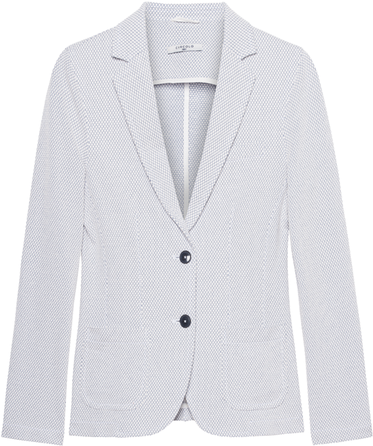 Fashion Circolo 1901 Giacca Nido White Blazer Of Structured - Blazer (618x794), Png Download
