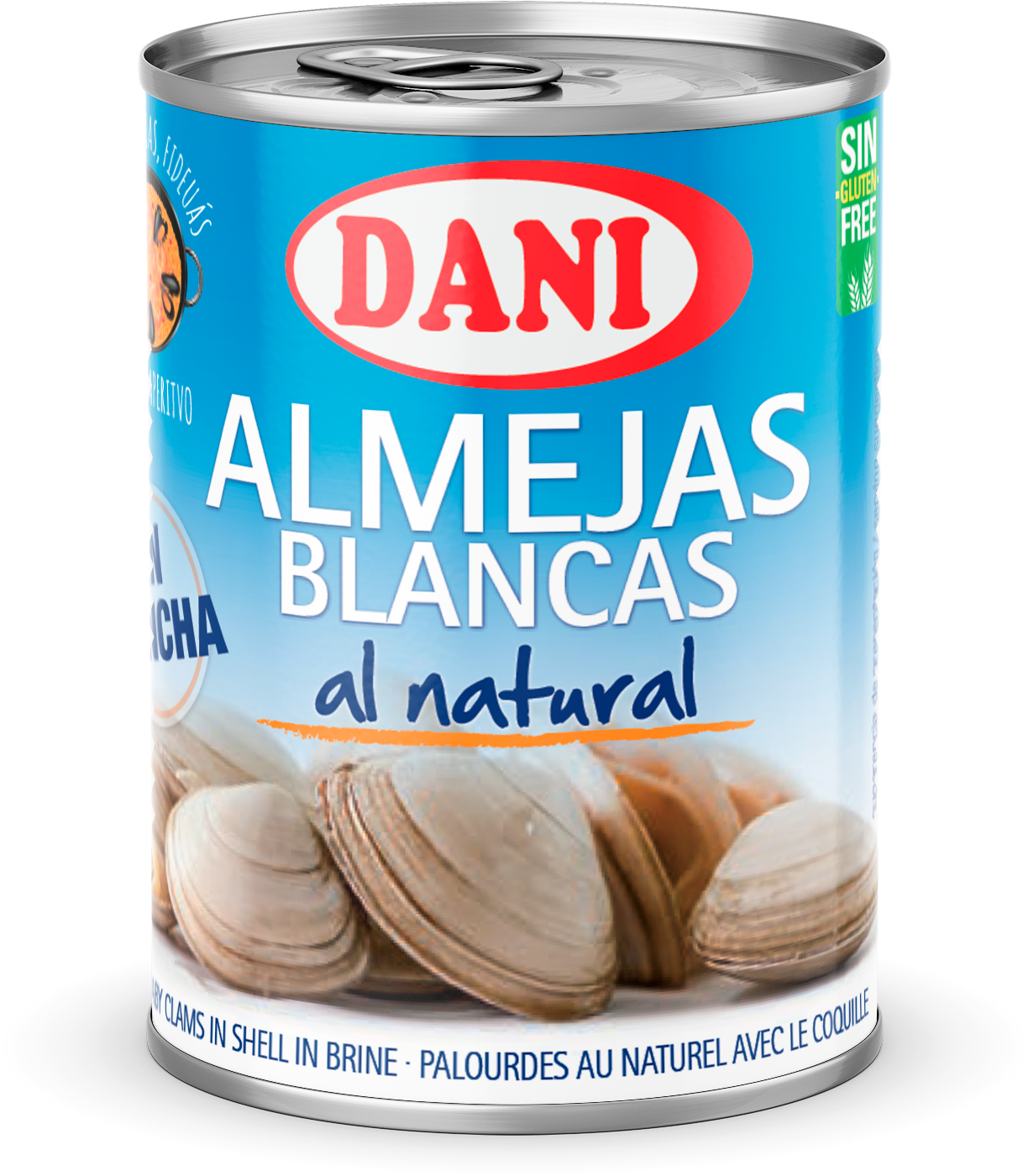 White Baby Clams In Shell In Brine 270g - Dani (1800x1800), Png Download