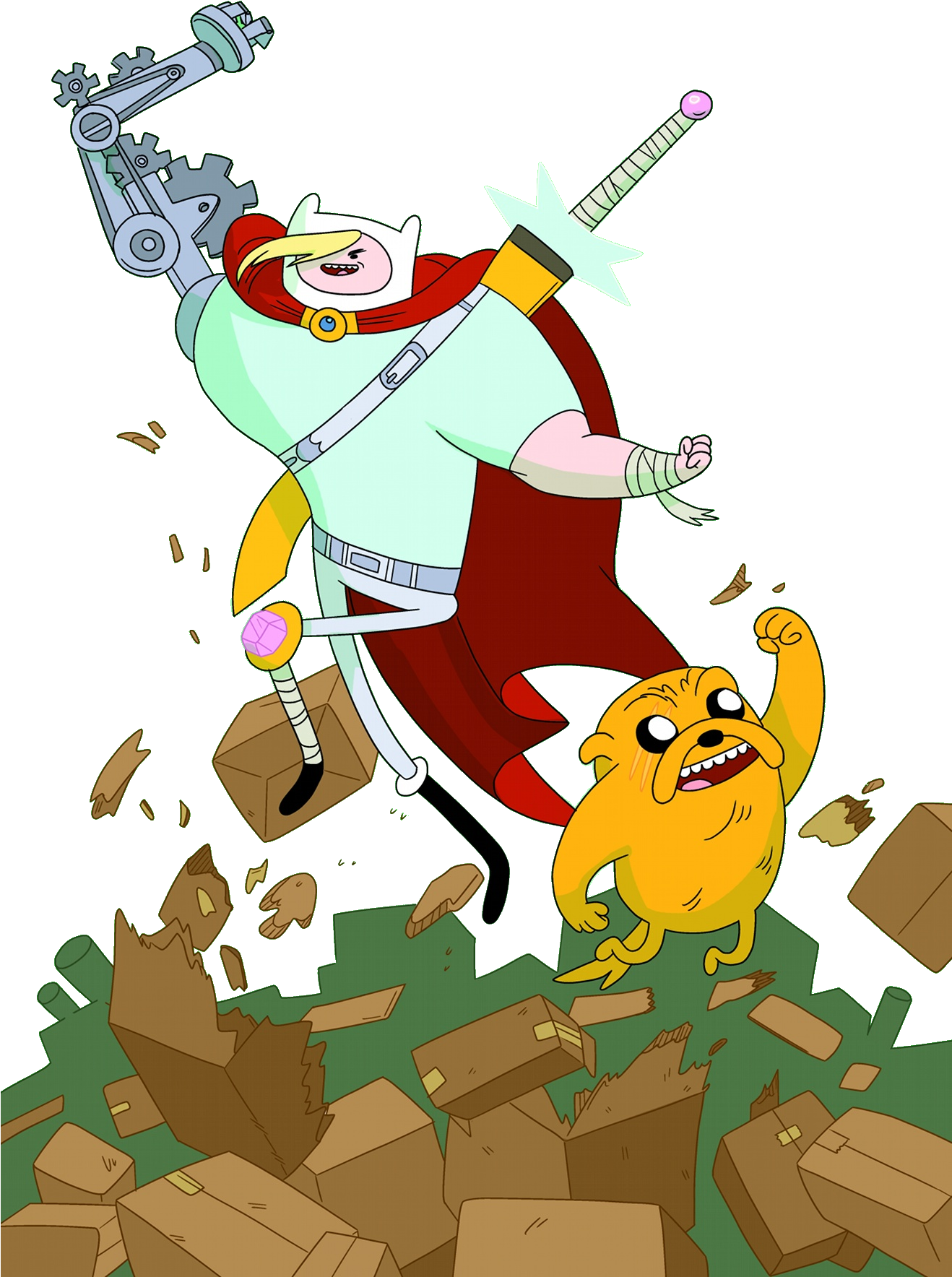 Future Finn And Jake (1317x2000), Png Download