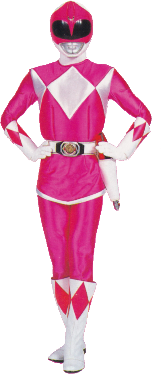 Mmpr-pink - Power Rangers Mighty Morphin Pink Ranger (620x1340), Png Download