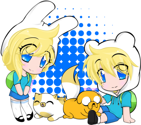 Abenteuerzeit Mit Finn & Jake Images Finn And Jake - Finn And Jake Fionna And Cake (500x479), Png Download