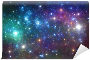 Blue And Purple Stars Background Wall Mural • Pixers® - Fondo Morado Con Azul (400x400), Png Download