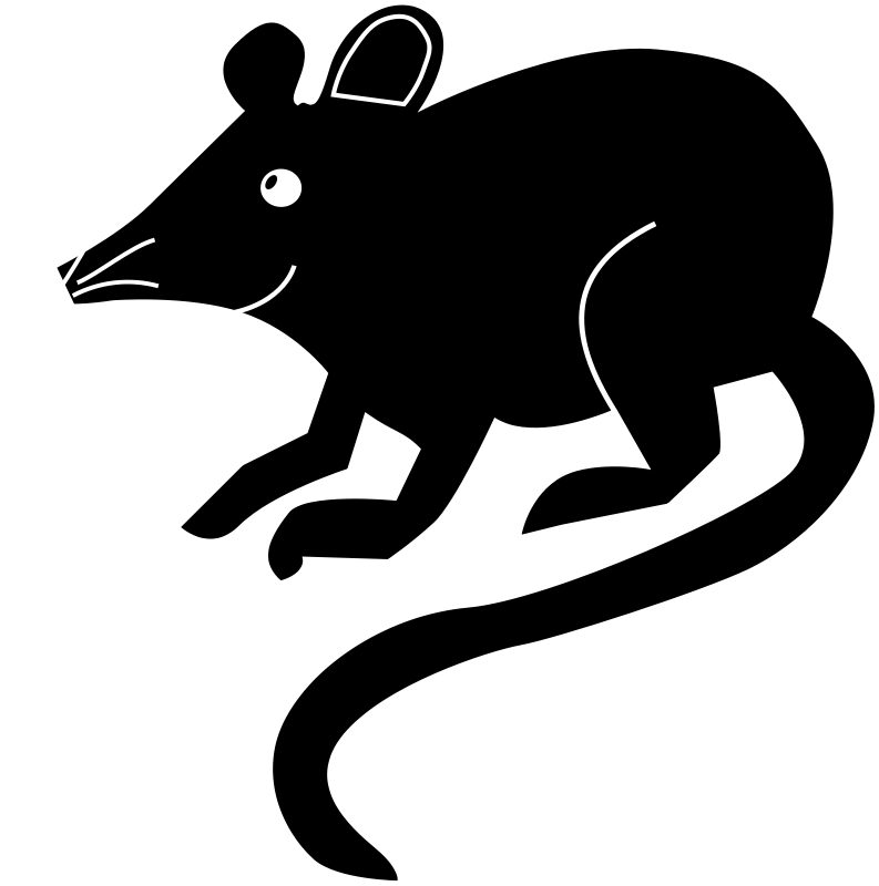 Animal Death Cliparts - Silueta De Un Raton (793x800), Png Download