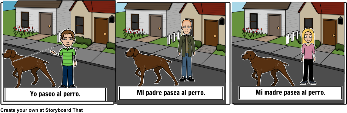 Walking The Dog - Cartoon (1164x385), Png Download