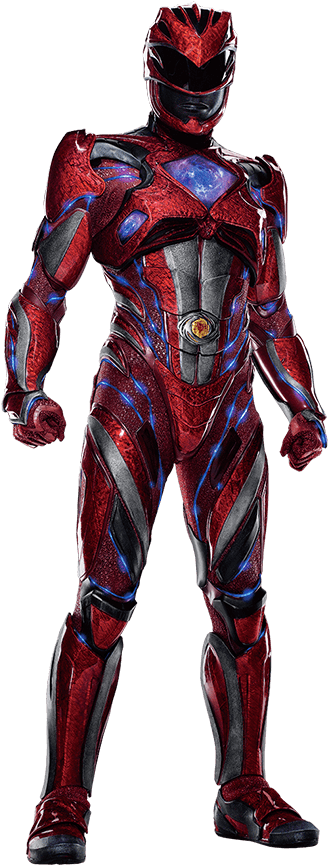 Pr17-red - Power Rangers Movie Red Ranger (360x873), Png Download