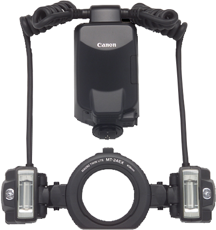 Canon Macro Twin Lite Mt-24ex - Twin Flash Para Canon (580x580), Png Download