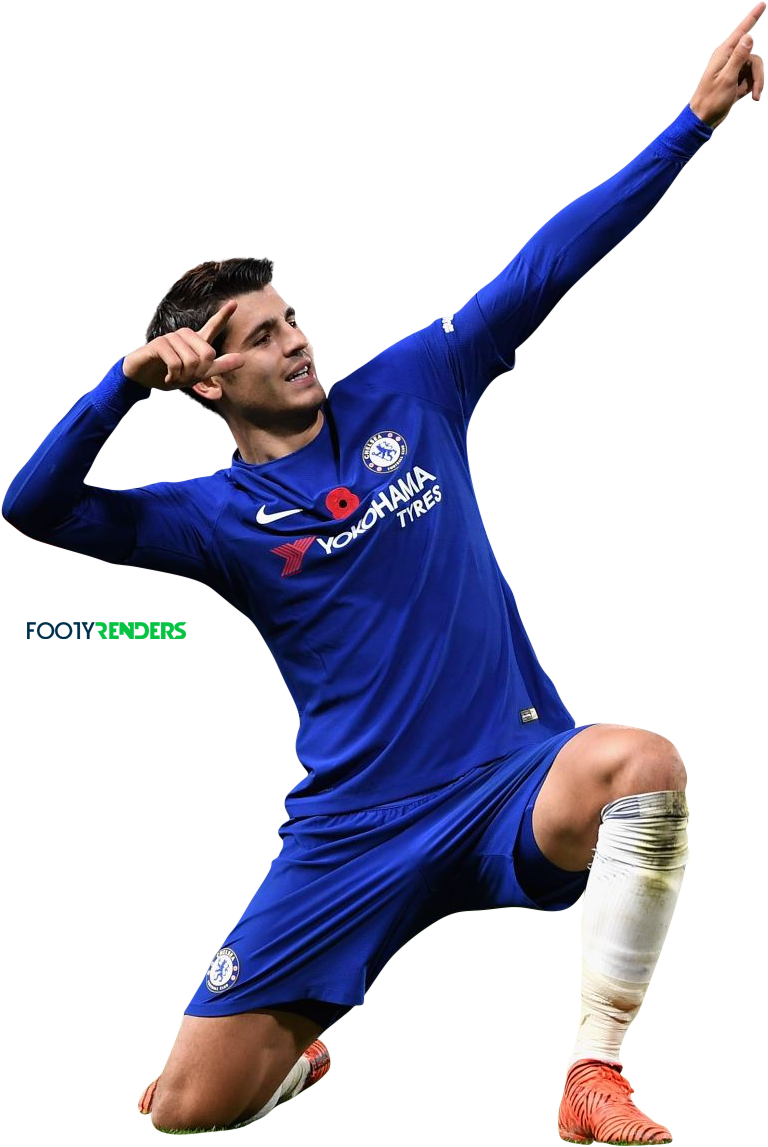 14 Nov - Alvaro Morata Chelsea Png (768x1147), Png Download