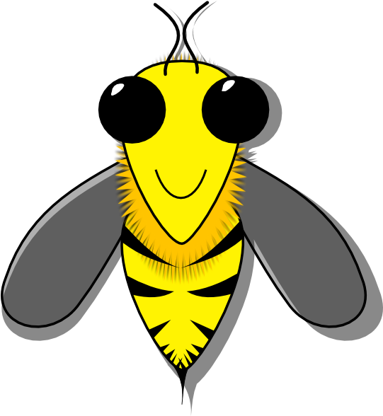 Small - Honey Bees Comb In Cartoon (540x596), Png Download
