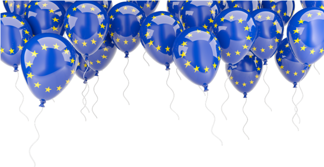 Balloons Frame Illustration Of Flag Of European Union - Trinidad And Tobago Balloons (640x480), Png Download