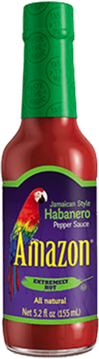 Amazon Habanero Jamaican Sauce (373x760), Png Download