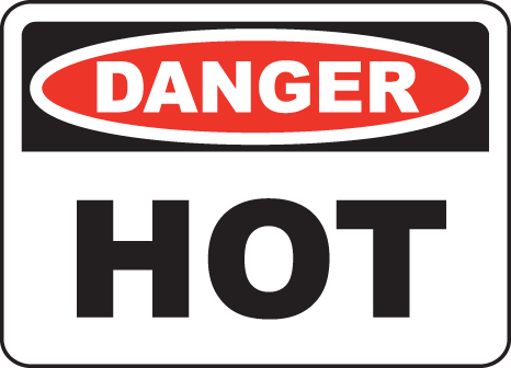 Habanero Jerky - Danger Sign Watch Your Step (466x336), Png Download