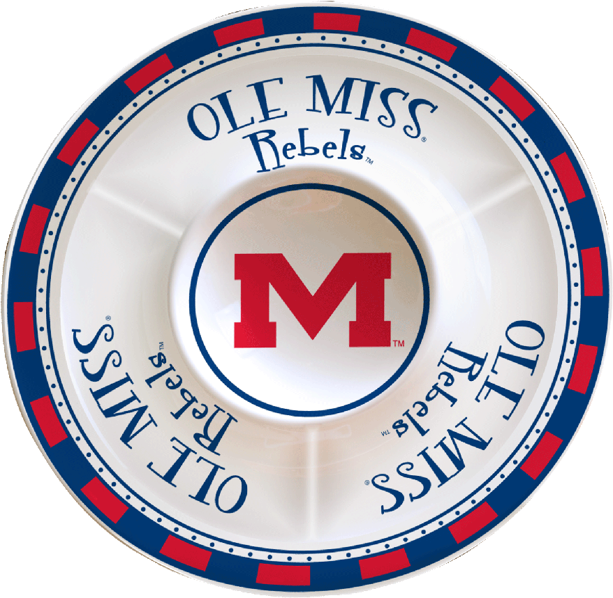 Ole Miss Rebels Ceramic Chip & Dip - Ole Miss Rebels (465x465), Png Download