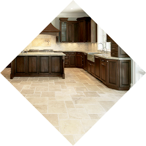 Residential Tile Flooring - Kitchen Cabinet (469x469), Png Download