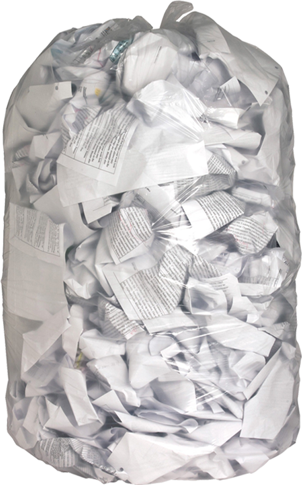 35" X 50" Heavy Duty Clear Garbage Bags - Very Clear Trash Bags (1000x1000), Png Download