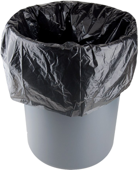 Garbage Bags - Black Polythene For Dustbin (360x360), Png Download