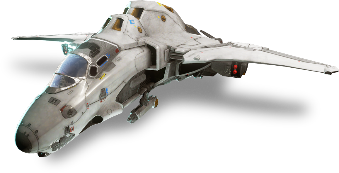 F-41 Exoatmospheric Multirole Strike Fighter - Halo Broadsword (1290x726), Png Download