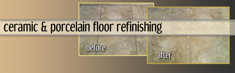 Refinishing Ceramic & Porcelain Floors - Floor Ceramic Tile Refinishing (960x300), Png Download