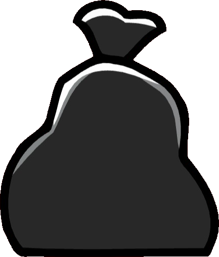 Garbage Bag (433x507), Png Download