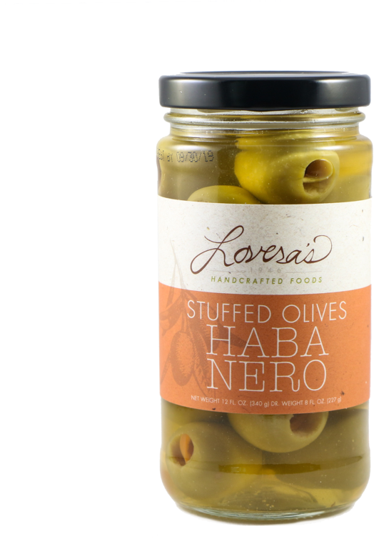 Lovera's Habanero Stuffed Olives - Pimento Olives (750x808), Png Download