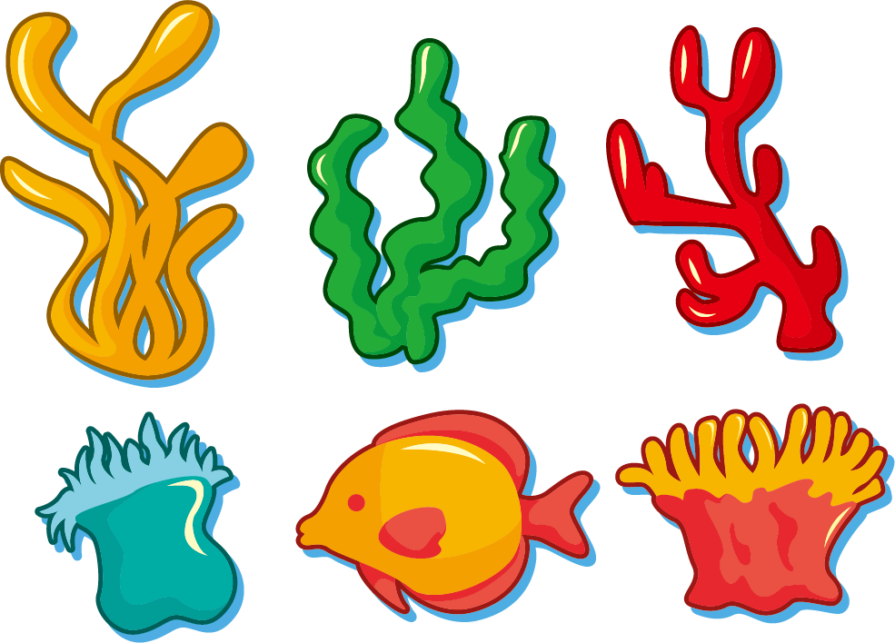 Clipart For Seaweed (985x708), Png Download