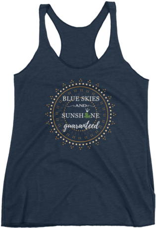 Princess And The Frog Blue Skies And Sunshine Tank - Nevertheless, She Persisted - Racerback (480x480), Png Download