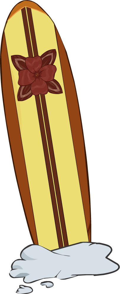 Magicsurfboard - Teen Beach (406x995), Png Download