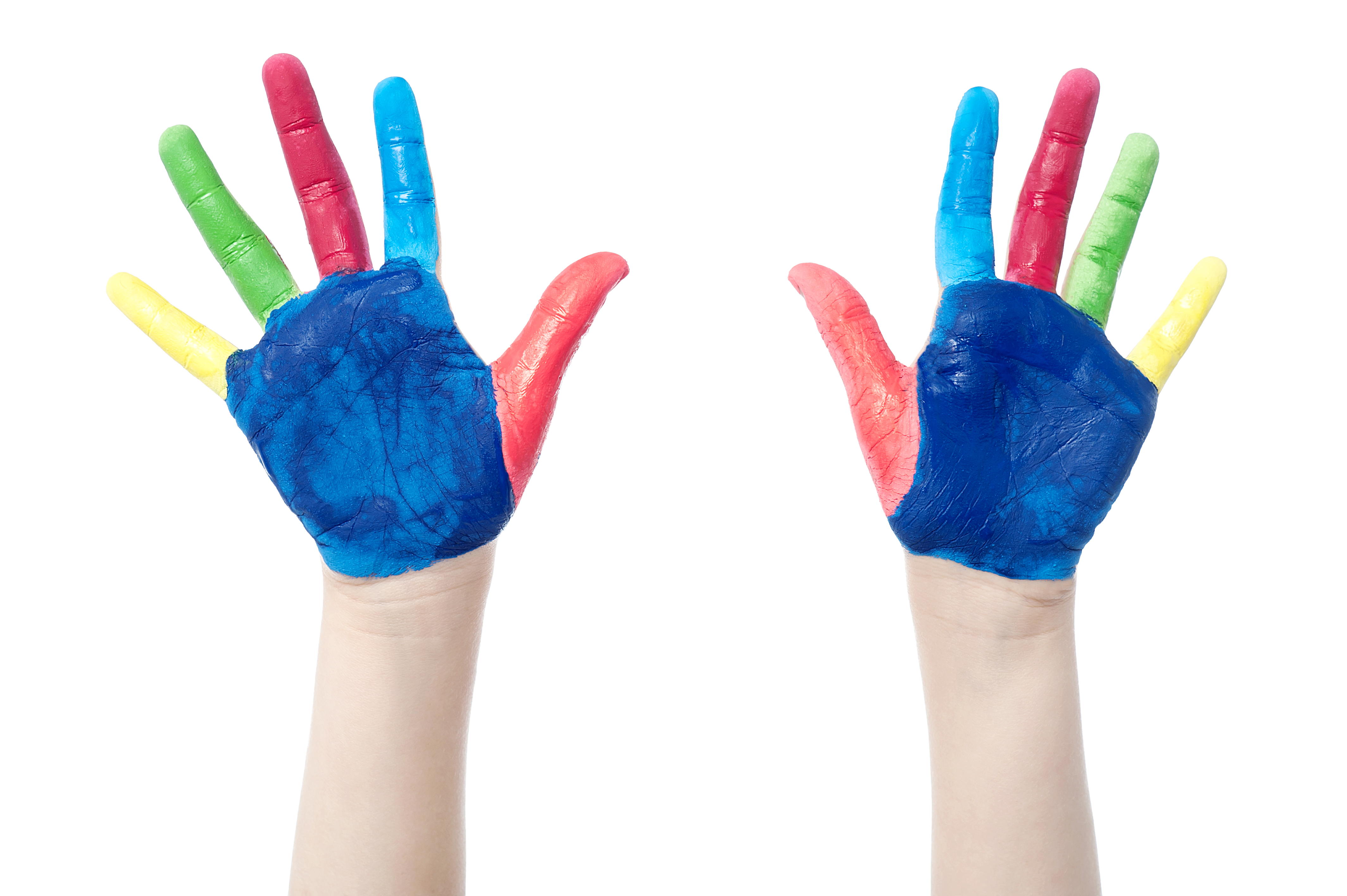 Little Girl Hands Paint Png - Portable Network Graphics (4256x2832), Png Download