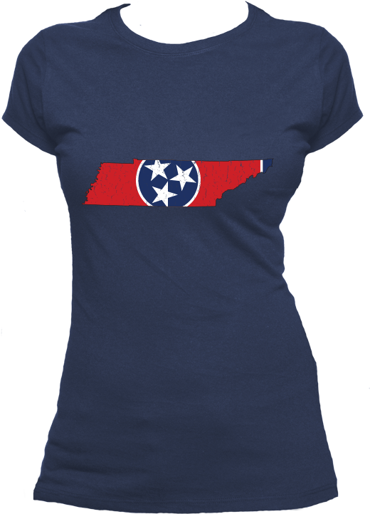Tennessee Flag State Outline Red Womens Short Sleeve - Harry Potter Dumbledores Army T Shirt (1000x1000), Png Download
