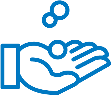 Ico Annualreport Hand - Icon (676x676), Png Download