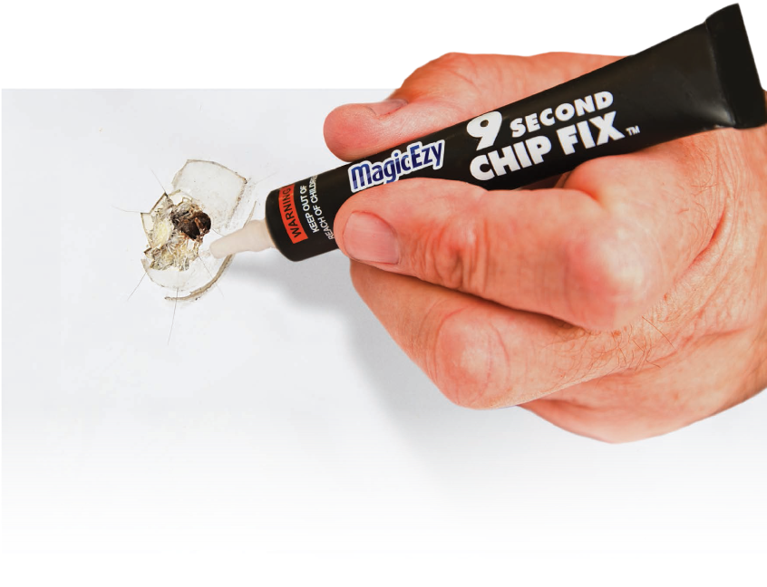 Hand - Magicezy Oyster White Easy To Use 9 Second Chip Fix (860x655), Png Download