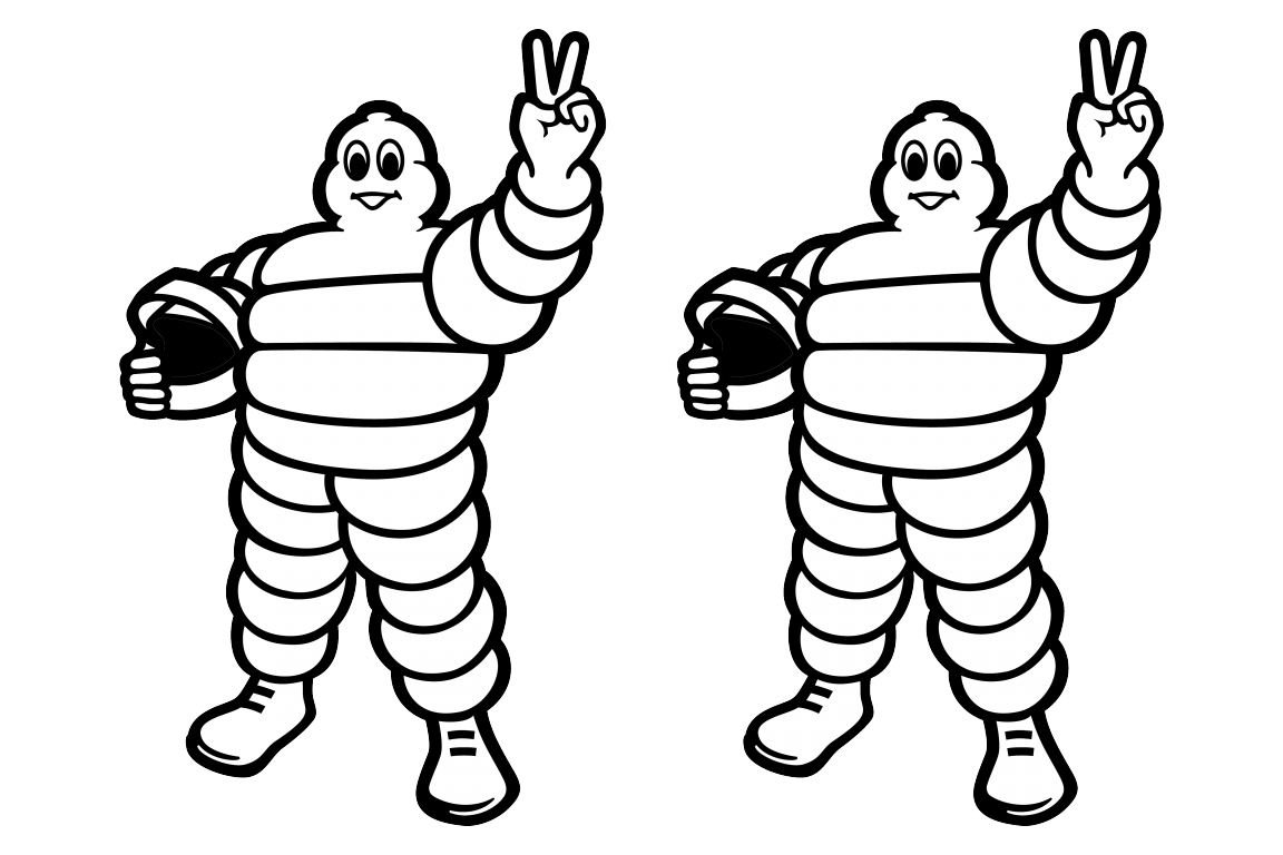 2717 Michelin Man Race - Michelin Man Logo Png (1152x768), Png Download