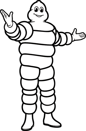 Bibendum21c Bienvenue - Michelin Man Png (300x456), Png Download