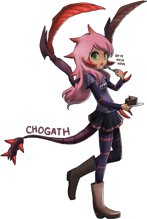 Building Your Champion - Cho Gath Girl (610x900), Png Download