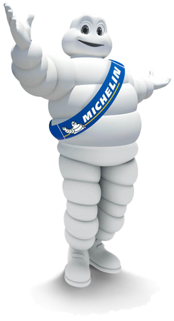While This Type Of Logo Is Easily Recognizable And - Michelin Posto (310x463), Png Download
