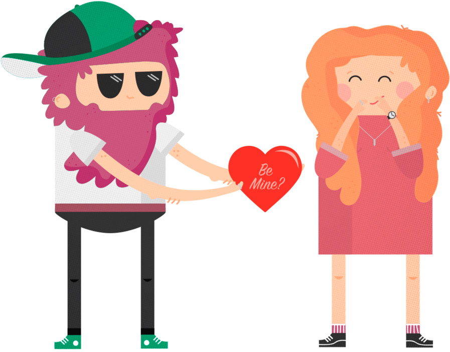 Kbk0079-lovers (1000x999), Png Download