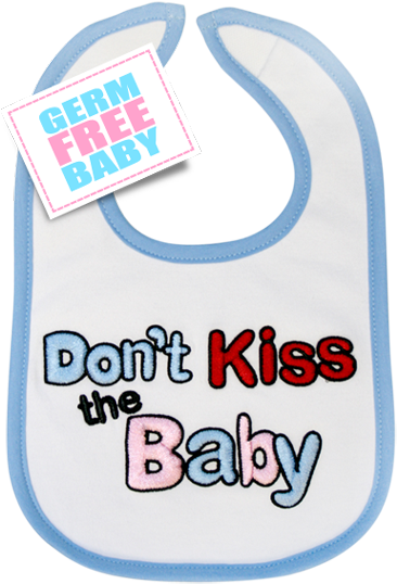 "dktb Bib Blue Original" - Don T Kiss The Baby (366x547), Png Download