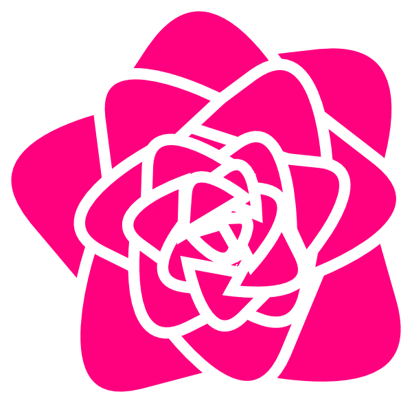 How To Set Use Hot Pink Rose Clipart (600x586), Png Download