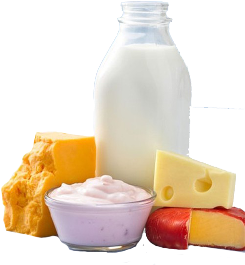 Milk Dairy Product Food Drink Cheese - Leche Yogurt Y Queso (500x599), Png Download