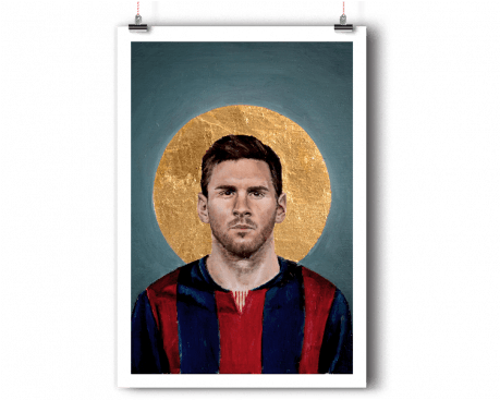 By David Diehl - Football Lionel Messi Set De Cartes Postales Football (458x458), Png Download