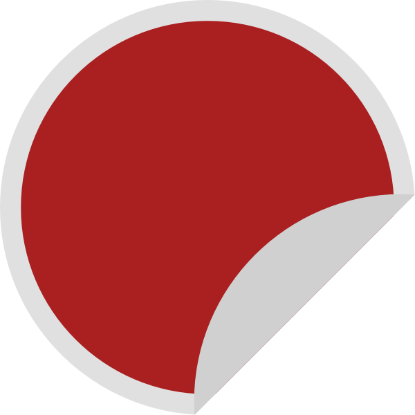 Red Sticker Clip Art At Clker - Charing Cross Tube Station (600x600), Png Download