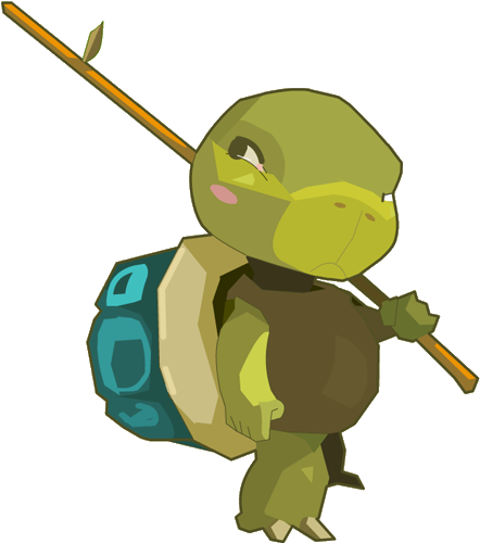 Blue Turtle - Cartoon (500x500), Png Download
