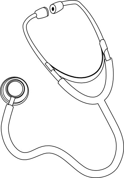 Original Png Clip Art File Red Stethoscope Svg Images (414x594), Png Download