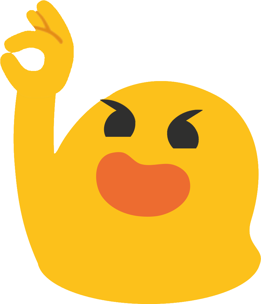 - Okblob - Emoji Raising One Hand (1024x1024), Png Download