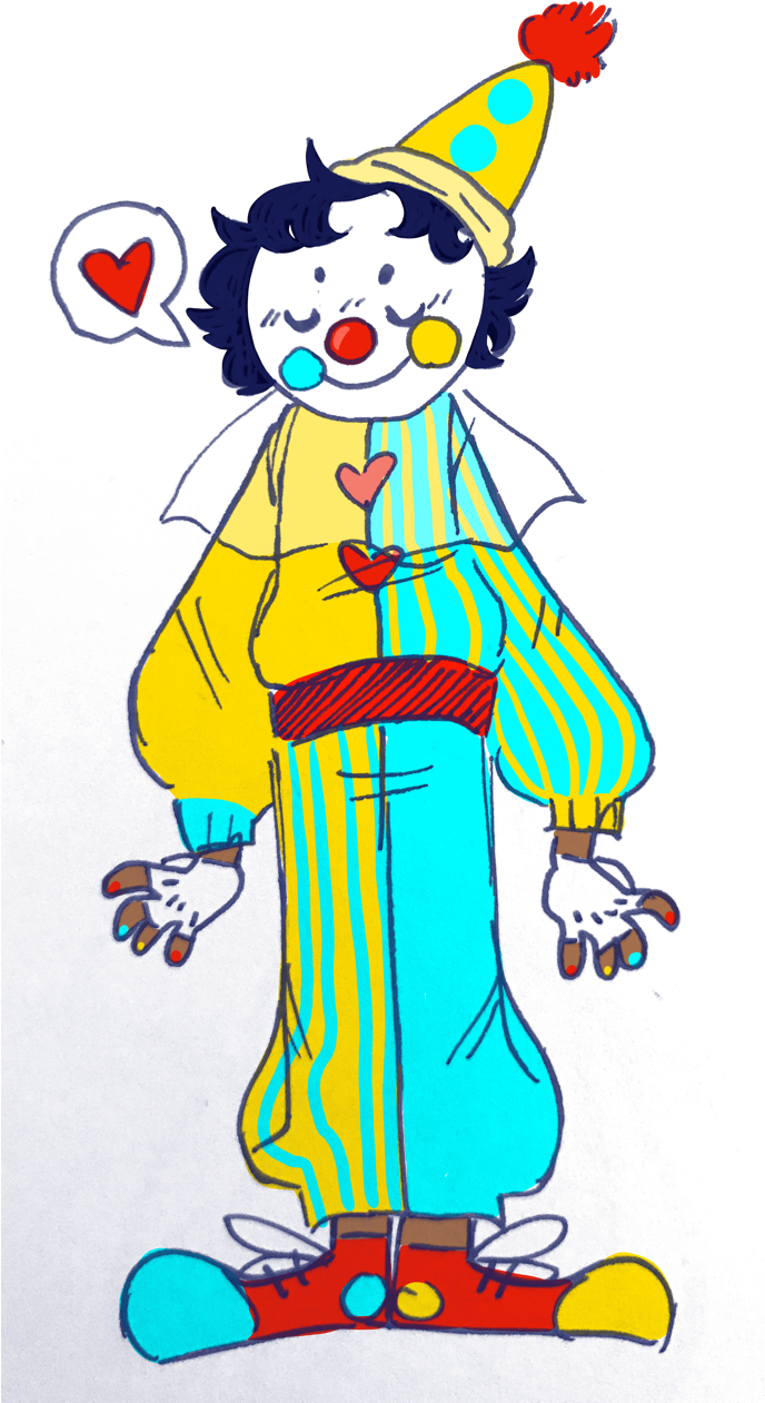 Clown (687x1280), Png Download