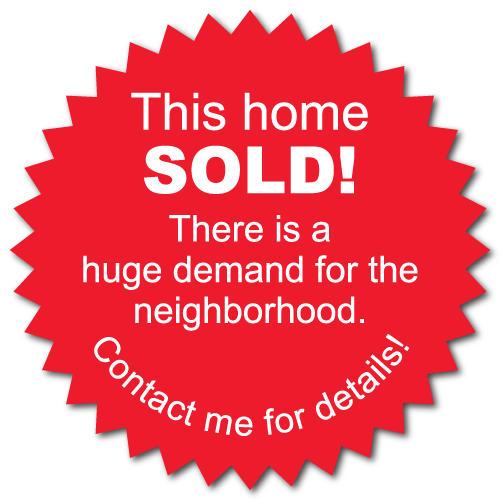 This Home Sold, 2 Inch Burst Labels - Vehicle (500x500), Png Download