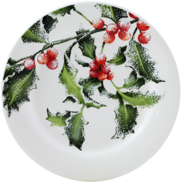 Gien Holly Canape Plate - Gien Holly Canape Plate - 6.5" (598x600), Png Download