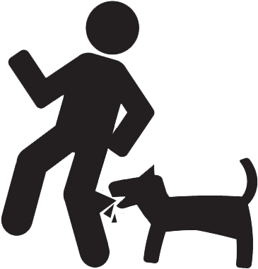 Dog - Dog Bites Man Vector (480x400), Png Download