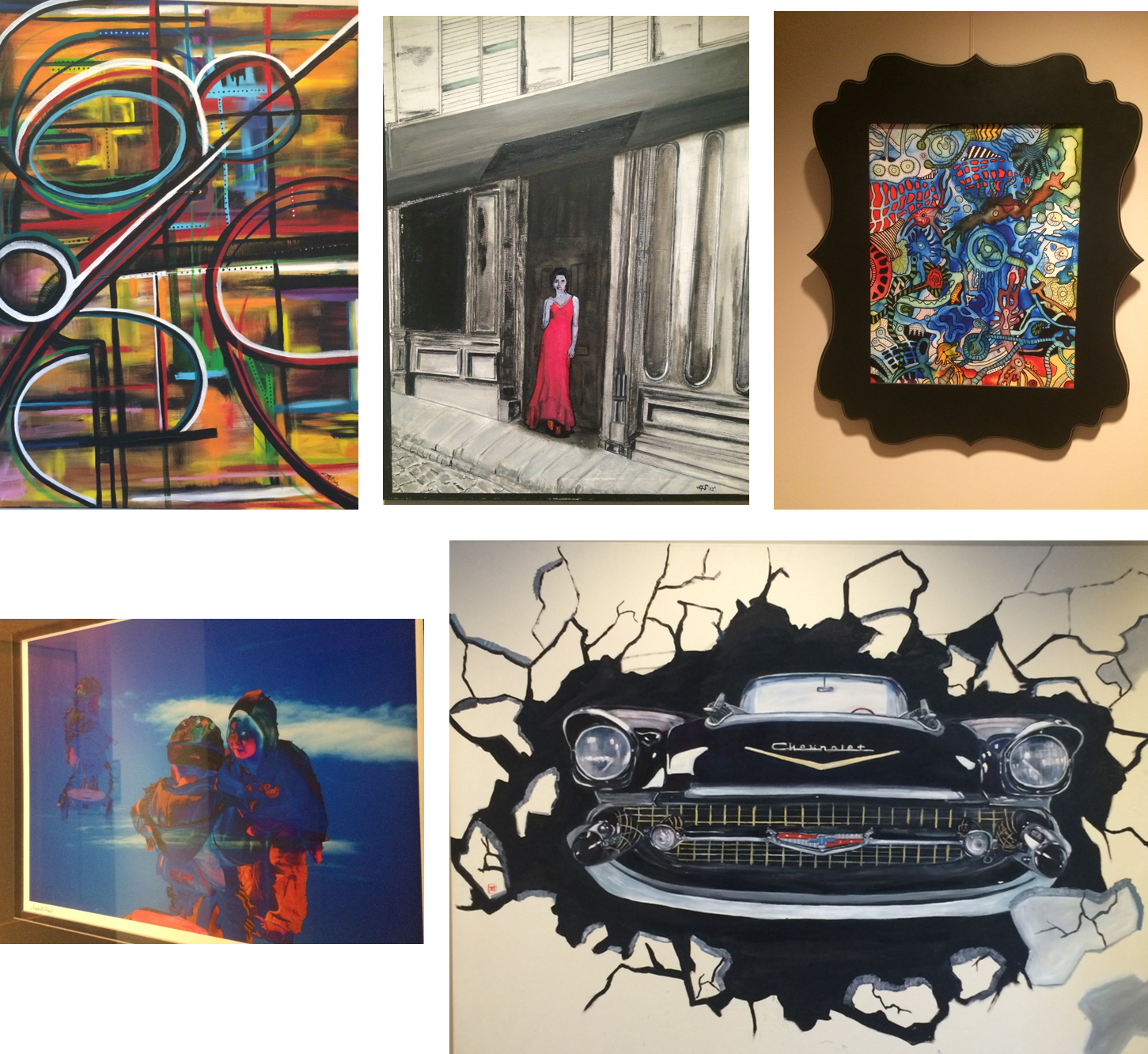 Intersection, Woman In Red Dress, Alchemy, In The Sky, - Scrapbooking (1451x1332), Png Download