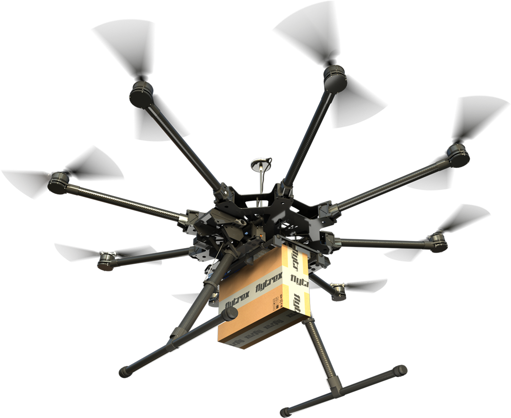 Flytrex Drone (1017x831), Png Download