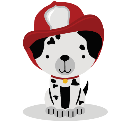Firefighter Puppy Svg Cut File For Scrabpbooking Puppy - Dalmatian Fire Dog Clipart Free (432x432), Png Download